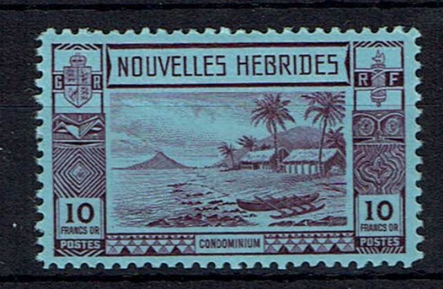 Image of New Hebrides/Vanuatu-French Issues SG F64 FU British Commonwealth Stamp